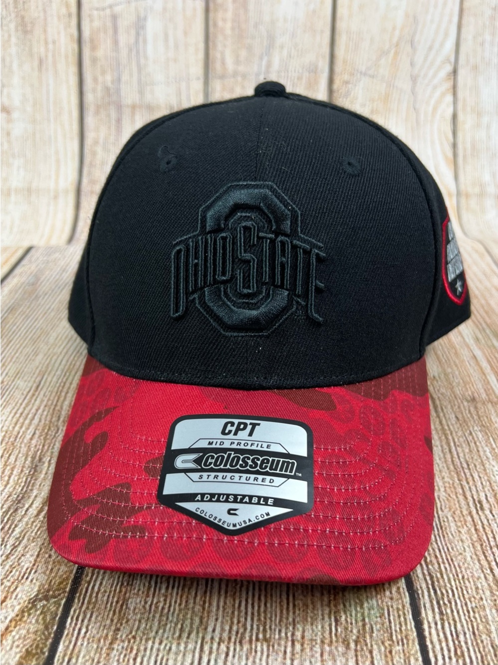 New Colosseum Black Red Camo Ohio State Buckeyes Our Honor Adjustable Hat